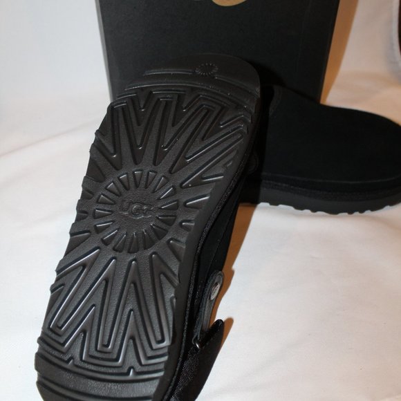 NIB MEN\'S UGG SUEDE GOLDENCOAST CLOG‎ SLIPPERS BLACK main image 6